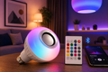 Bombilla LED RGB Smart con Altavoz Bluetooth + Control Remoto